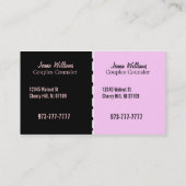 Couples conseillant des cartes de visite (Dos)