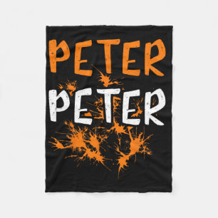 Couples Costume Peter Pumpkin Eater Splash alowe Fleece Deken