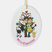 Couples dans l'expectative, deux chats, ornement (Droite)