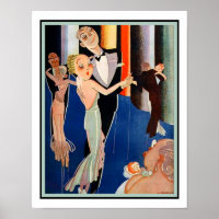 Couples dansants Art déco des années 1930