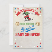 Couples de baseball Baby Shower Invitations (Dos)