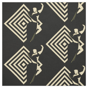 Couples de danse de salon sur le tissu noir