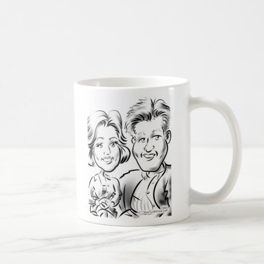 Couples de tasse de caricature de NYJTL (Droite)