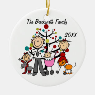 Couples, deux filles, ornement de vacances de deux