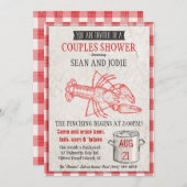 Couples Douche Fruits de mer Invitation à ébulliti (Devant / Derrière)