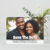 Couples fiançailles mariage faire-part photo (Debout devant)