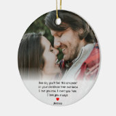 Couples First Christmas Girlfriend Anniversary Keramisch Ornament (Links)