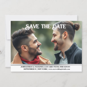 Couples mariage fiançailles faire-part lgbtq