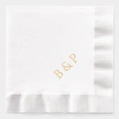Couple's Monogram Modern Chic Wedding Gold (Recto)