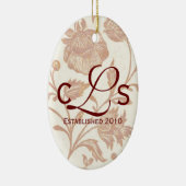 Couples Monogramme Ornement : Rouge (Droite)