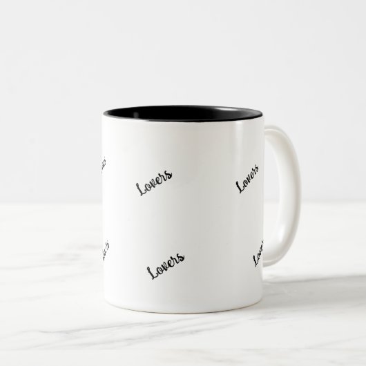 Couple's Mug Set - "Son & Ses" Matching Love (Devant droit)