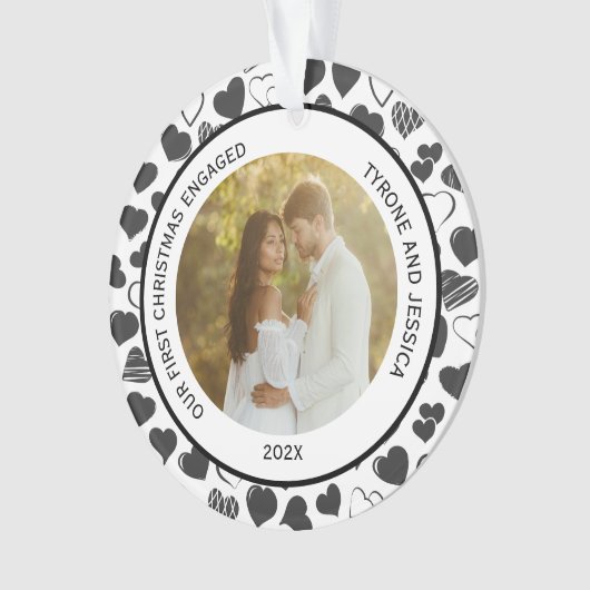 Couples noirs et blancs Premier Noël engagé (devant)