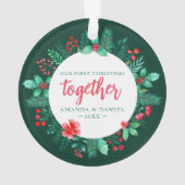 Couple's Our First Christmas Together Wreath (dos)