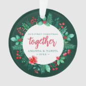 Couple's Our First Christmas Together Wreath (devant)