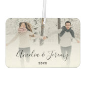 Couple's Personalized Photo  Luchtverfrisser (Achterkant)