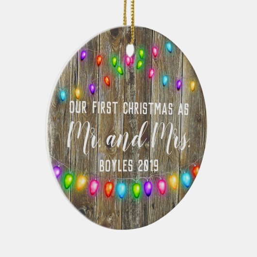 Couples Premier Ornement de Noël (Droite)