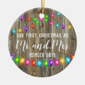 Couples Premier Ornement de Noël (Devant)