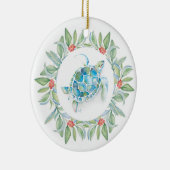 Couples Premier ornement de Noël Tortue de mer (Droite)