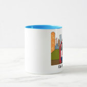 Couples prenant la tasse de bande dessinée (Centre)