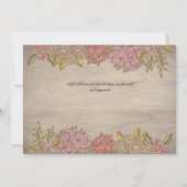 Couples rustiques Invitations de douche Floral des (Dos)