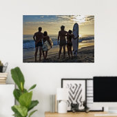 Couples Surfing - interminable affiche estivale (Bureau à domicile)