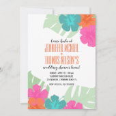 couples tropicaux WEDDING SHOWER luau invitation 1 (Devant)