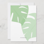 couples tropicaux WEDDING SHOWER luau invitation 2 (Dos)