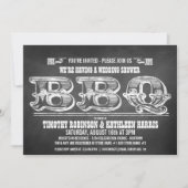 Couples Wedding showers Barbeque Invitations (Devant)