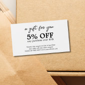 Coupon Bold Noir Blanc Minimaliste 
