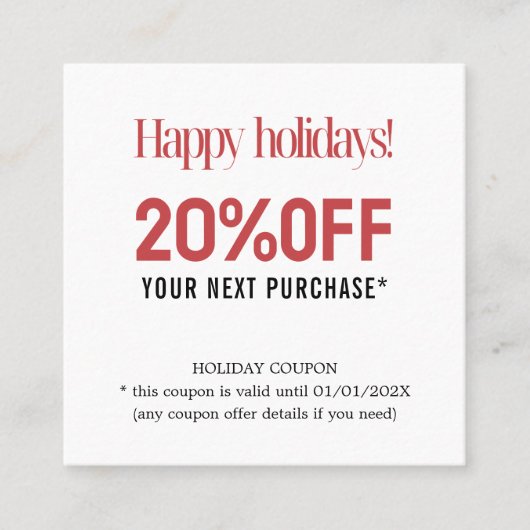 Coupon cool Bold Elegant Rouge Or Blanc (Devant)