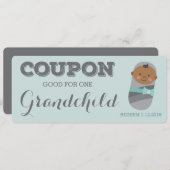 Coupon de Faire-part de grossesse pour petit enfan (Devant / Derrière)