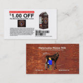 Coupon de lait d'orignal Matanuska (Devant / Derrière)