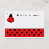 Coupon de l'école Cute Ladybug (Dos)