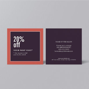 Coupon de mode de beauté moderne et élégant