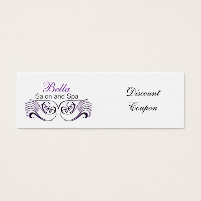 Coupon de réduction Chic violet, noir et blanc (Devant)