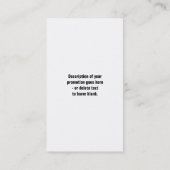 Coupon de réduction de typographie gras (Dos)