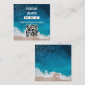Coupon de remise moderne à thème océanique avec co (Devant / Derrière)