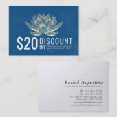 Coupon de remise pour instructeur de méditation YO (Devant / Derrière)