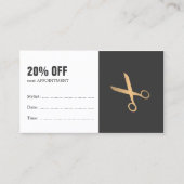 Coupon de rendez-vous pour cheveux gris minuscule (Devant)