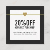 Coupon de salon de beauté simple et élégant (Devant)