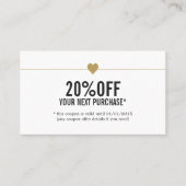 Coupon de salon de beauté simple et élégant (Devant)