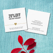 Coupon de salon de beauté simple et élégant