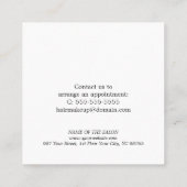 Coupon de salon de beauté simple et élégant (Dos)