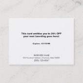 Coupon de salon de beauté triée Faux Pink Sequins (Dos)