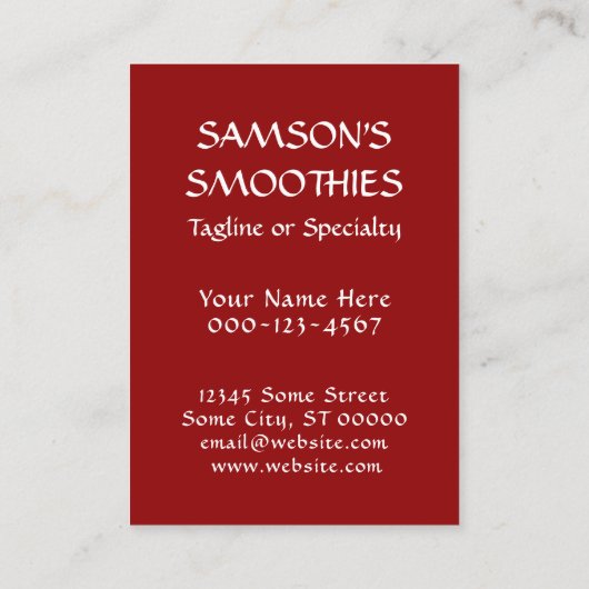 coupon de smoothie aux fruits gratuits (Dos)