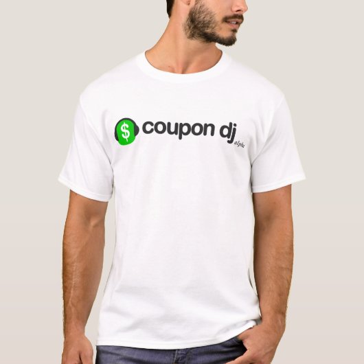 coupon dj basisch t-shirt (Voorkant)