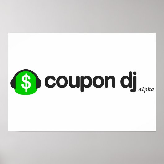 coupon dj poster (Voorkant)