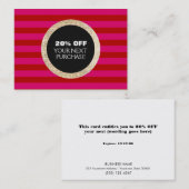 Coupon Faux Gold Sequins Strié Mode & Beauté (Devant / Derrière)