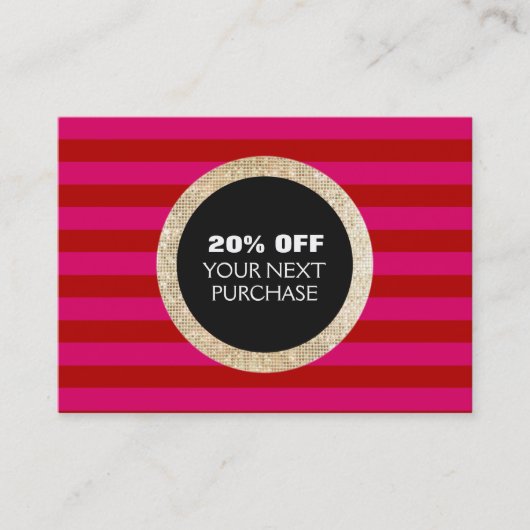 Coupon Faux Gold Sequins Strié Mode & Beauté (Devant)