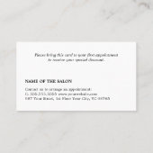 Coupon minimaliste Gras Noir Blanc Gras (Dos)